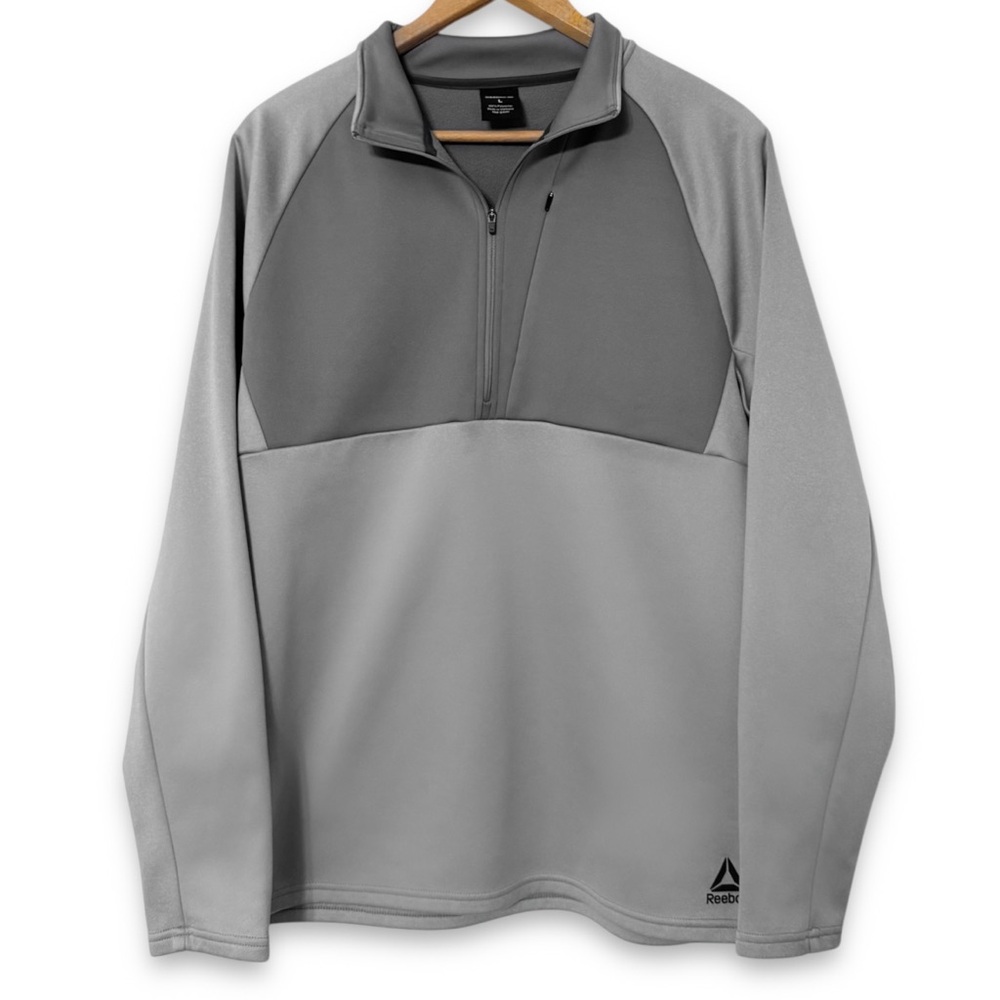 Reebok Quarter Zip Active Pullover Two-Toned Swea… - image 1
